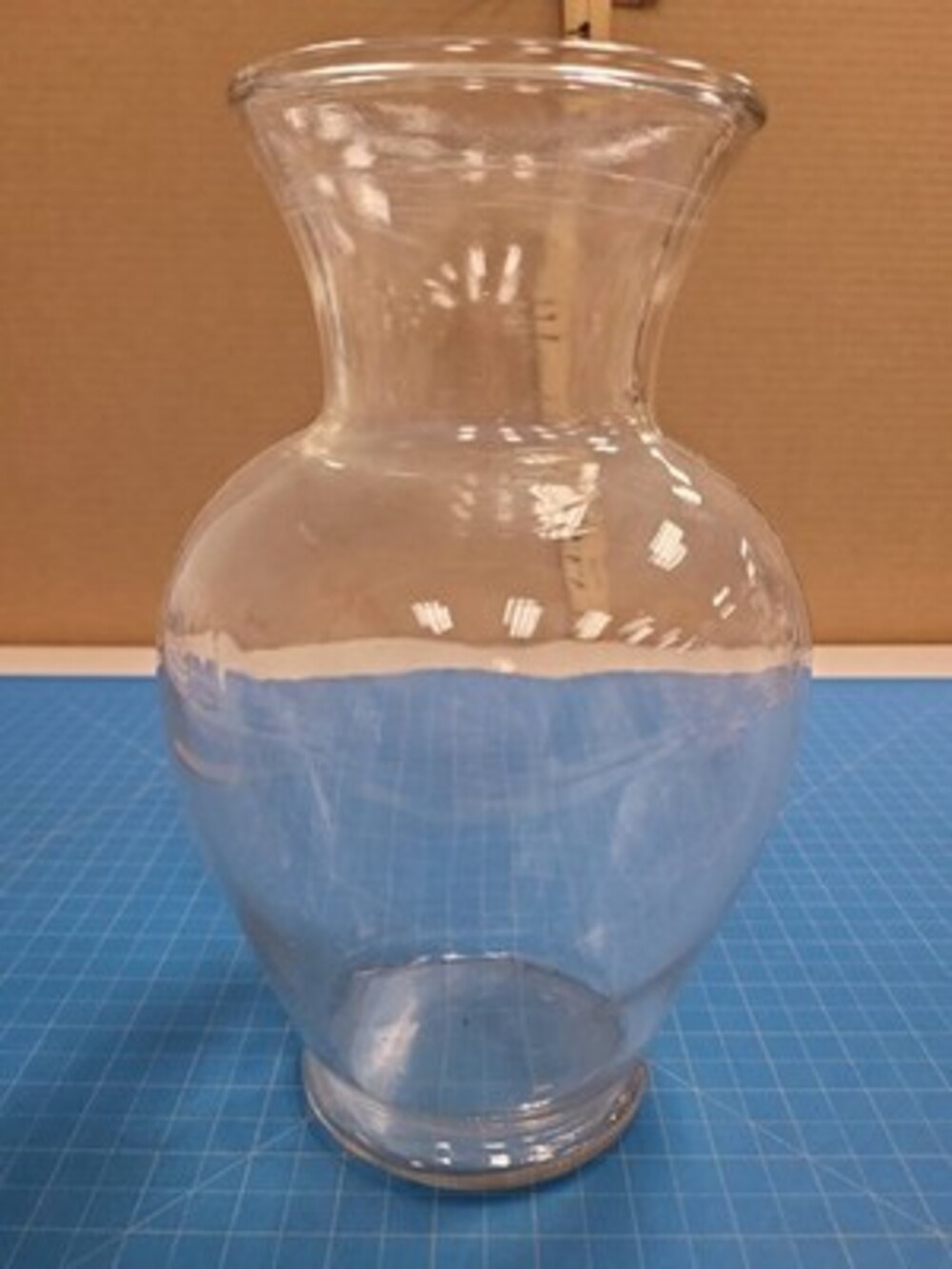 Europa Clear Glass Vase 9.5 inch Tall Flower Vase Centerpiece Decor Home
